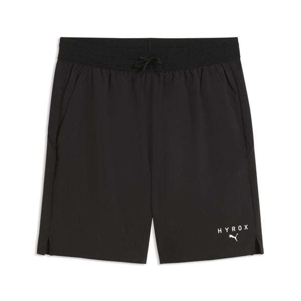 Męskie szorty PUMA x HYROX PWRTRAIN 7" PUMA. Czarne szorty męskie Puma, bez wzorów, z materiału, klasyczne. Za 199.00 zł.