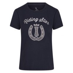 Koszulka damska Imperial Riding You Shine. Niebieskie t-shirty damskie IMPERIAL RIDING, bez wzorów, bez kołnierzyka. Za 129.00 zł.