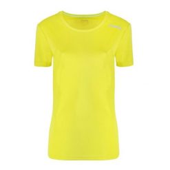 Koszulka damska DIADORA L. SS CORE TEE. Żółte bluzki sportowe damskie Diadora, l, bez wzorów, bez ramiączek. Za 39.99 zł.