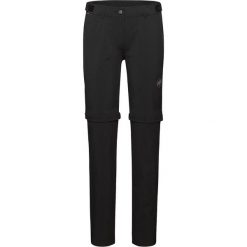 Spodnie damskie Mammut Runbold Zip Off Pants. Czarne spodnie materiałowe damskie Mammut, bez wzorów, sportowe. Za 604.75 zł.