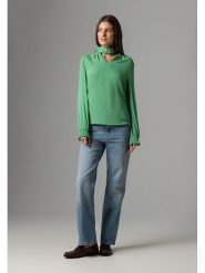 More & More Bluzka w kolorze zielonym rozmiar: 40. Zielone bluzki damskie MORE & MORE, bez wzorów, bez kołnierzyka, bez ramiączek. Za 86.99 zł.