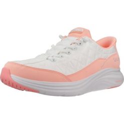 Buty SKECHERS SLIP-INS VAPOR FOAM Biały. Białe buty sportowe na co dzień damskie Skechers, bez wzorów, z syntetyku. Za 349.99 zł.
