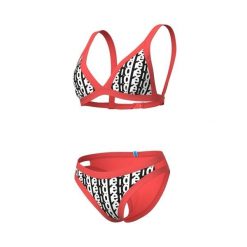 Strój kąpielowy dwuczęściowy damski bikini Arena Triangle Monogram. Białe bikini damskie Arena, bez wzorów. Za 169.99 zł.