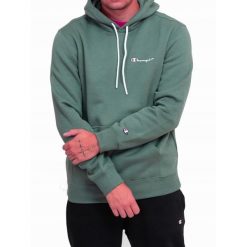 Bluza na co dzień męska CHAMPION z kapturem. Czarne bluzy sportowe męskie CHAMPION, na zimę, bez wzorów, sportowe, bez kołnierzyka, bez ramiączek. Za 289.00 zł.