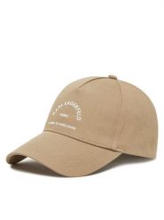 KARL LAGERFELD Czapka z daszkiem A1W33201 Beżowy. Brązowe czapki z daszkiem damskie Karl Lagerfeld, bez wzorów, z bawełny. Za 179.99 zł.