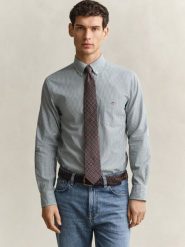 Gant Koszula Mężczyźni Regular Fit Bawełna zielony, XL. Zielone koszule męskie Gant, m, bez wzorów, z bawełny, bez kołnierzyka, bez ramiączek. Za 499.95 zł.