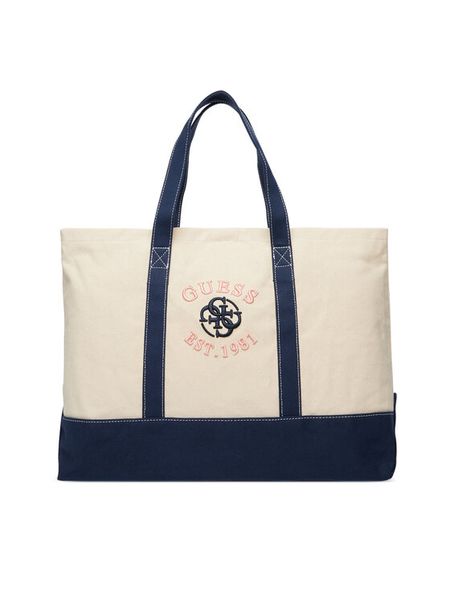 Guess Torebka V6RZ04 WL000 Beżowy. Brązowe torebki klasyczne damskie Guess, z aplikacjami, z materiału, bez dodatków. Za 299.99 zł.