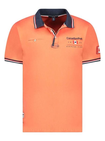 Canadian Peak Koszulka polo "Konbustybleak" w kolorze pomarańczowym rozmiar: S. Pomarańczowe koszulki polo męskie Canadian Peak, s, bez wzorów, z bawełny, bez ramiączek. Za 74.28 zł.