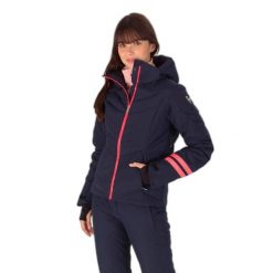 Damska kurtka narciarska Rossignol Courbe. Brązowe kurtki narciarskie i snowboardowe damskie Rossignol, l, z aplikacjami, z materiału, z kapturem, narciarskie, primaloft. Za 1,307.00 zł.