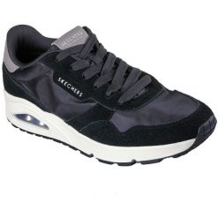 Buty sportowe męskie Skechers Uno vintage Dayz. Czarne buty sportowe na co dzień męskie Skechers, z materiału, bez zapięcia, trekkingowe. Za 490.00 zł.