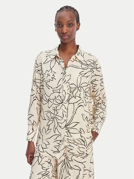 Seafolly Koszula Hothouse Flowers 55648-TO Écru Relaxed Fit. Koszule damskie Seafolly, s, bez wzorów, z wiskozy, bez kołnierzyka, bez ramiączek. Za 569.99 zł.