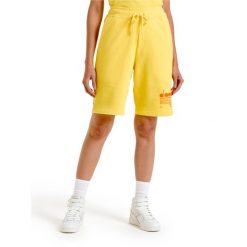 Spodenki krótkie DIADORA BERMUDA MANIFESTO. Żółte szorty damskie Diadora, bez wzorów. Za 89.99 zł.