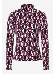 More & More Koszulka w kolorze biało-czarno-różowym rozmiar: 40. Białe bluzki damskie MORE & MORE, bez wzorów, bez kołnierzyka, bez ramiączek. Za 100.52 zł.