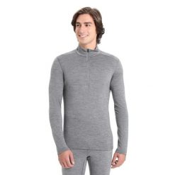 Koszulka Termiczna Męska Icebreaker 200 Oasis LS Half Zip. Szare bielizna termoaktywna męska Icebreaker, m, bez wzorów. Za 420.99 zł.