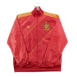 Second life - Kurtka dresowa męska - Stan bardzo dobry. Czerwone kurtki męskie Adidas, l, bez wzorów, z dresówki, sportowe, bez kaptura. Za 292.56 zł.