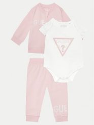 Guess Komplet bluzka i spodnie S5RG06 KAN04 Biały. Białe spodnie dziewczęce Guess, z bawełny. Za 299.99 zł.