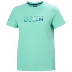 Koszulka damska Helly Hansen The Ocean Race. Białe t-shirty damskie Helly Hansen, l, bez wzorów, z bawełny, bez kołnierzyka. Za 230.00 zł.