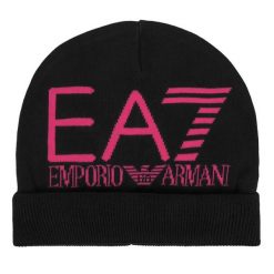 Czapka EA7 Emporio Armani. Czarne czapki zimowe damskie EA7 Emporio Armani. Za 149.99 zł.