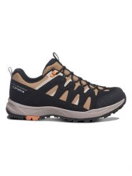 Icepeak Buty trekkingowe "Aura" w kolorze czarno-jasnobrązowym rozmiar: 47. Brązowe buty trekkingowe męskie ICEPEAK, z materiału, bez zapięcia, outdoorowe. Za 243.45 zł.