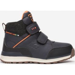 Granatowo-Pomarańczowe Botki Vhesiana. Niebieskie botki dziewczęce Born2be, bez wzorów, z nubiku, bez ramiączek. Za 159.99 zł.