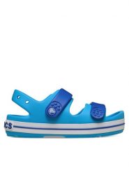 Crocs Sandały Crocband Cruiser Sandal K 209423 Niebieski. Niebieskie sandały chłopięce Crocs, z tworzywa sztucznego, bez zapięcia. Za 189.99 zł.