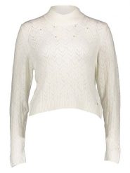 Pepe Jeans Sweter w kolorze białym rozmiar: M. Białe golfy damskie Pepe Jeans, m, bez wzorów, z jeansu, bez ramiączek. Za 127.35 zł.