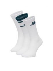 Kappa Skarpety długie CEO_KR_SUPERT_SS26(3-PACK) Biały. Białe skarpetki damskie Kappa, bez wzorów, z bawełny. Za 39.99 zł.