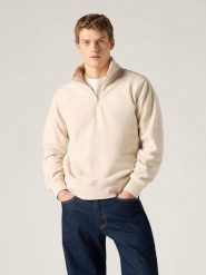 Levi's Bluza polarowa w kolorze beżowym rozmiar: L. Brązowe bluzy bez kaptura męskie Levi's, l, z polaru. Za 169.95 zł.