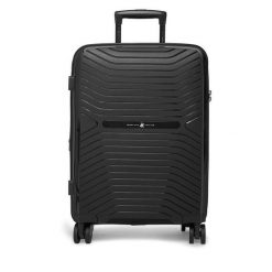 Walizka kabinowa Beverly Hills Polo Club. Czarne walizki Beverly Hills Polo Club, bez wzorów. Za 299.99 zł.