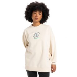 Bluza z okrągłym dekoltem dla Kobiety WORKWEAR Biały. Białe bluzy bez kaptura damskie Quiksilver, m, z bawełny. Za 299.99 zł.