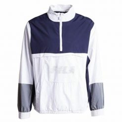 Kurtka Fila tyler 1/4 zip. Białe kurtki treningowe męskie Fila, l, bez wzorów, z materiału, na fitness i siłownię. Za 258.49 zł.