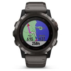 ZEGAREK GARMIN Fenix 5X 010-01989-05. Szare, analogowe zegarki męskie GARMIN, ze stali. Za 4,940.00 zł.