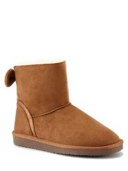 ISLAND BOOT Botki zimowe "Massey" w kolorze jasnobrązowym rozmiar: 40. Brązowe botki damskie Island Boot, na zimę, z materiału, bez obcasa, bez zapięcia. Za 148.96 zł.