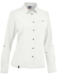 Maul Sport Bluzka funkcyjna w kolorze białym rozmiar: 48. Białe bluzki sportowe damskie Maul Sport, z materiału, bez kołnierzyka, bez ramiączek. Za 147.91 zł.