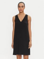 Calvin Klein Sukienka codzienna K20K208340 Czarny Regular Fit. Czarne sukienki damskie CALVIN KLEIN, na co dzień, bez wzorów, z syntetyku, bez kołnierzyka, bez ramiączek, proste. Za 499.99 zł.