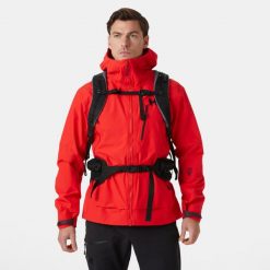 Kurtka turystyczna Helly Hansen Odin 9 Worlds 3.0. Czerwone kurtki męskie Helly Hansen, bez wzorów, sportowe, bez kaptura. W wyprzedaży za 1,997.50 zł.