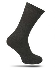 Skarpetki Popielate, Bawełniane, Gładkie, Jednokolorowe, Eleganckie, Garniturowe -KINGS- Męskie. Szare skarpetki męskie Kings, bez wzorów, z bawełny. Za 14.90 zł.