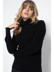 Perfect Cashmere Kaszmirowy golf "Tracy" w kolorze czarnym rozmiar: S. Czarne golfy damskie Perfect Cashmere, s, bez wzorów, z kaszmiru, bez ramiączek. Za 283.08 zł.