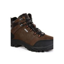 Buty trekkingowe męskie Regatta Burrell skórzane. Brązowe buty trekkingowe męskie Regatta, bez zapięcia, trekkingowe. W wyprzedaży za 599.99 zł.