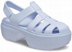 Sandały Dla Kobiet Crocs Stomp Fisherman Sandal. Brązowe sandały damskie Crocs, bez wzorów, z materiału, bez obcasa, na platformie. Za 230.99 zł.