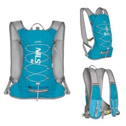 Plecak turystyczny NILS CAMP NC1797 Journey 12L z miejscem na bukłak. Niebieskie plecaki męskie NILS CAMP, bez wzorów. Za 79.00 zł.