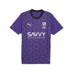 Męska koszulka Al Hilal Saudi F.C. 24/25 PUMA Team Violet Black Purple. Czarne t-shirty sportowe męskie Puma, m, bez ramiączek, do piłki nożnej. W wyprzedaży za 269.00 zł.