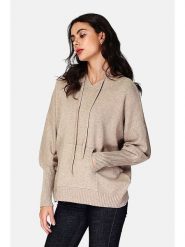 ASSUILI Bluza w kolorze beżowym rozmiar: 38. Brązowe bluzy z kapturem damskie Assuili. Za 118.56 zł.