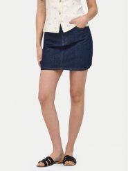 ONLY Spódnica jeansowa Stella 15339630 Granatowy Regular Fit. Niebieskie spódniczki damskie Only, l, bez wzorów, z bawełny. Za 139.99 zł.