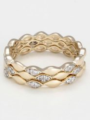DIAMOND & CO Złoty pierścionek "Trinity" z diamentami rozmiar: 50. Żółte pierścionki damskie Diamond & Co, z diamentem, złote. Za 2,220.95 zł.