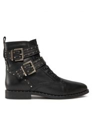 Ted Baker Botki 240956 Czarny. Czarne botki damskie Ted Baker, ze skóry, bez obcasa, na płaskiej podeszwie, bez zapięcia. Za 539.99 zł.