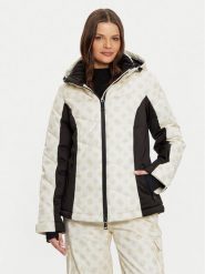 Guess Kurtka narciarska W4PL3N WH0K0 Kremowy Regular Fit. Białe kurtki narciarskie i snowboardowe damskie Guess, m, z aplikacjami, z syntetyku, bez kaptura, narciarskie. Za 2,139.00 zł.
