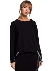 Made of emotion Bluza w kolorze czarnym rozmiar: L. Czarne bluzy bez kaptura damskie Made Of Emotion, l. Za 159.95 zł.