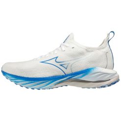 Buty do biegania męskie Mizuno Wave Neo Wind White / Peace Blue. Białe obuwie do biegania damskie Mizuno, mizuno wave. W wyprzedaży za 229.99 zł.