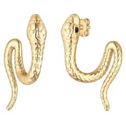 Yokoamii Kolczyki weze z mosiadzu w kolorze zlotym z cyrkoniami 1 ct Damski. Żółte kolczyki damskie Yokoamii, z cyrkonią, pozłacane. Za 149.99 zł.